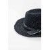 Freya Black Raffia Cowboy Hat