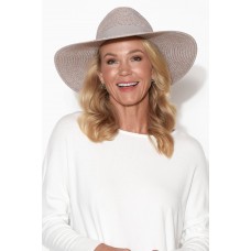 Fiona Sand Wide Brim Travel Fedora